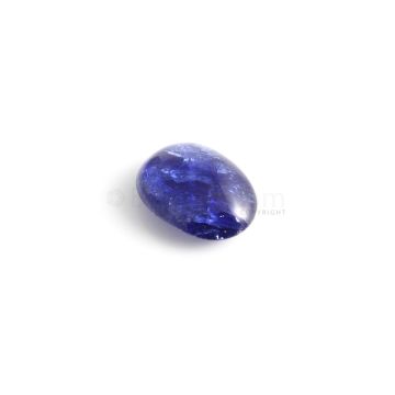 1 Pc - Unheated Blue Ceylon Sapphire Tumbled Cabochon - 7.88 cts. - 14.4 x 11 mm (SFF1013)