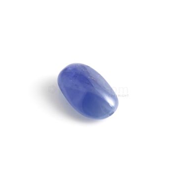 1 Pc - Unheated Blue Ceylon Sapphire Tumbled Cabochon - 13.35 cts. - 17.2 x 10.8 mm (SFF1014)