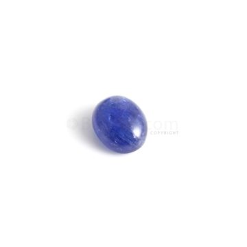 1 Pc - Unheated Blue Ceylon Sapphire Tumbled Cabochon - 6.62 cts. - 11.3 x 9.1 mm (SFF1016)