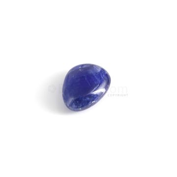 1 Pc - Unheated Blue Ceylon Sapphire Tumbled Cabochon - 18.39 cts. - 18.5 x 12.2 mm (SFF1024)