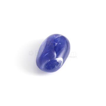 1 Pc - Unheated Blue Ceylon Sapphire Tumbled Cabochon - 6.83 cts. - 13 x 8 mm (SFF1025)