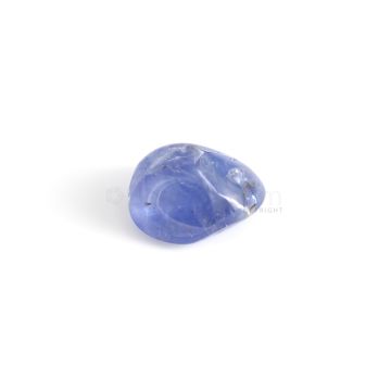 1 Pc - Unheated Blue Ceylon Sapphire Tumbled Cabochon - 11.80 cts. - 15 x 11 mm (SFF1008)
