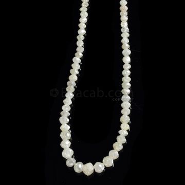 1 Line - White Diamond Faceted Beads - 31.58 cts. - 2 to 5 mm (WDIA1051)