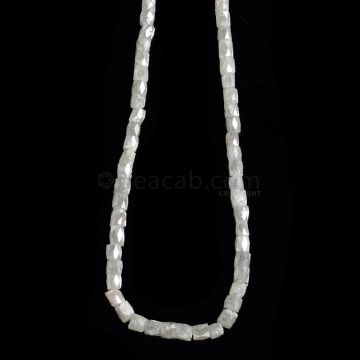 1 Line - Gray Diamond Faceted Cube Beads - 44.86 cts. - 3 x 2 mm to 3.5 x 3 mm (FNCYDIA1040)