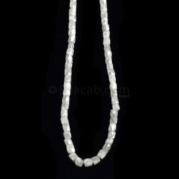 1 Line - Gray Diamond Faceted Cube Beads - 44.25 cts. - 2.4 x 2 mm to 3.7 x 3.5 mm (FNCYDIA1042)