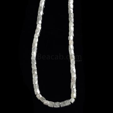 1 Line - Gray Diamond Faceted Cube Beads - 44.22 cts. - 1.8 x 2.2 mm to 3.8 x 3.5 mm (FNCYDIA1044)