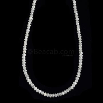 1 Line - Gray Diamond Faceted Beads - 13.34 cts. - 1.8 to 2.3 mm (WDIA1080)