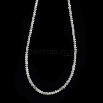 1 Line - Gray Diamond Faceted Beads - 13.28 cts. - 1.7 to 2.3 mm (WDIA1083)