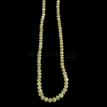 1 Line - Yellow Diamond Faceted Beads - 31.76 cts. - 2.5 to 4.5 mm (YDIA1049)