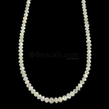 1 Line - Light Fancy Diamond Faceted Beads - 21.46 cts. - 2 to 4 mm (FNCYDIA1065)