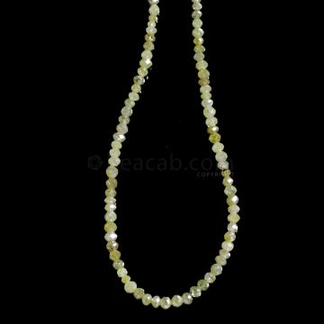 1 Line - Medium Fancy Diamond Faceted Beads - 16.24 cts. - 2.1 to 2.5 mm (FNCYDIA1069)