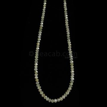 1 Line - Light Fancy Diamond Faceted Beads - 22.38 cts. - 2.2 to 3.2 mm (FNCYDIA1074)