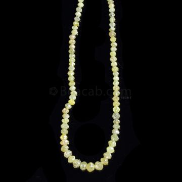 1 Line - Light Fancy Diamond Faceted Beads - 18.92 cts. - 2 to 3.9 mm (FNCYDIA1075)