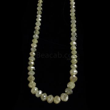 1 Line - Light Fancy Diamond Faceted Beads - 30.68 cts. - 2.3 to 5 mm (FNCYDIA1081)