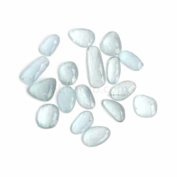 17 Pcs - Light Blue Aquamarine Rose Cut - 85.22 ct. - 16.2 x 9.7 mm to 28.9 x 10.7 mm (AQRC1011)
