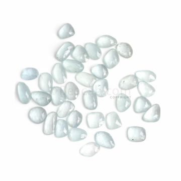 36 Pcs - Light Blue Aquamarine Rose Cut - 83.38 ct. - 11.2 x 9.8 mm to 15.4 x 7.4 mm (AQRC1031)
