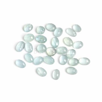 27 Pcs - Light Blue Aquamarine Rose Cut - 91.67 ct. - 10.6 x 7.9 mm to 13.2 x 7.7 mm (AQRC1042)