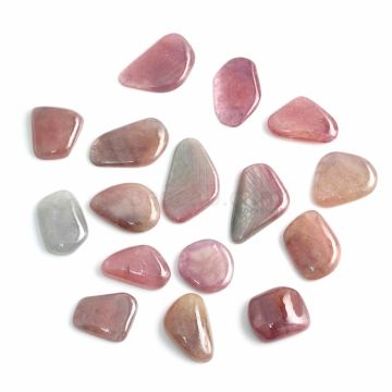 12 Pcs - Medium Tones Multi-Sapphire Slices - 455.95 ct. - 23 x 20.3 mm to 35 x 22 mm (MSPS1003)