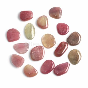 16 Pcs - Medium Tones Multi-Sapphire Slices - 346.35 ct. - 24 x 16.7 mm to 26 x 16.3 mm (MSPS1004)
