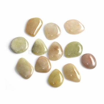 12 Pcs - Medium Tones Multi-Sapphire Slices - 180.99 ct. - 18.8 x 16.6 mm to 24 x 16 mm (MSPS1008)