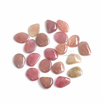 20 Pcs - Medium Tones Multi-Sapphire Slices - 245.73 ct. - 16 x 14.2 mm to 20.3 x 14.1 mm (MSPS1015)