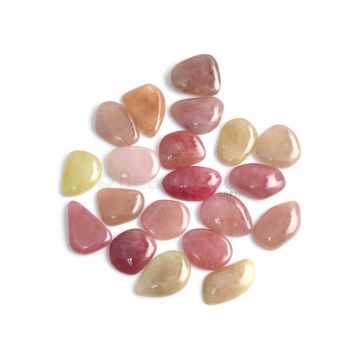 20 Pcs - Medium Tones Multi-Sapphire Slices - 271.75 ct. - 17 x 16.8 mm to 24.5 x 12.9 mm (MSPS1019)
