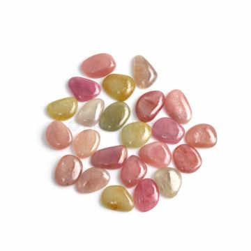 23 Pcs - Medium Tones Multi-Sapphire Slices - 203.90 ct. - 14.9 x 12.2 mm to 18.8 x 11.6 mm (MSPS1021)