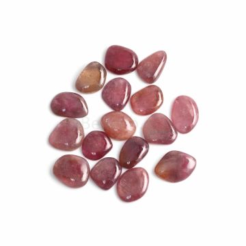 16 Pcs - Medium Tones Multi-Sapphire Slices - 254.78 ct. - 17.3 x 15.1 mm to 23.3 x 17.9 mm (MSPS1026)