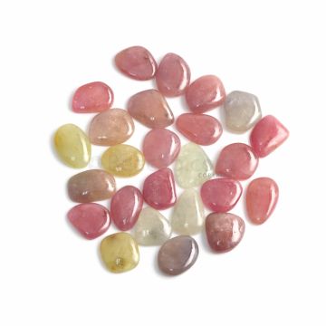 26 Pcs - Medium Tones Multi-Sapphire Slices - 270.76 ct. - 15.1 x 14.4 mm to 18.8 x 11.2 mm (MSPS1029)