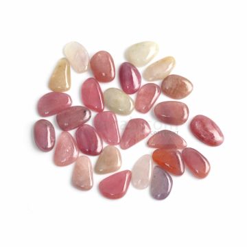 25 Pcs - Medium Tones Multi-Sapphire Slices - 259.69 ct. - 18.6 x 13.5 mm to 24.4 x 10.5 mm (MSPS1032)