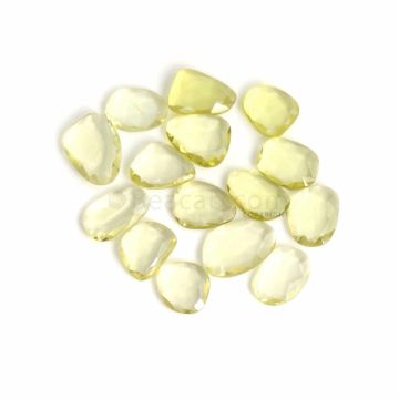 15 Pcs - Yellow Citrine Rose Cut - 122.07 ct. - 18 x 14 x 4 mm to 22 x 16 x 4 mm (CITRC1010)