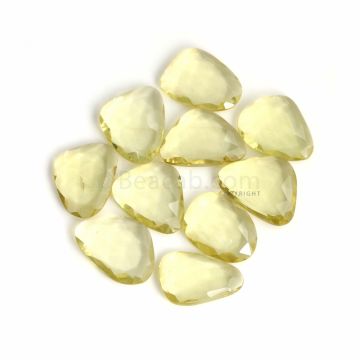 10 Pcs - Yellow Citrine Rose Cut - 209.66 ct. - 26 x 17 x 6 mm to 28 x 20 x 6 mm (CITRC1018)