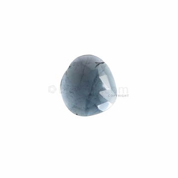 1 Pc - Medium Blue Tourmaline Rose Cut - 5.02 ct. - 15.2 x 13.5 x 3 mm (TRC1065)