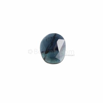1 pc   - Dark Blue Tourmaline Rose Cut - 4.06 ct. - 13 x 10.5 x 3 mm (TRC1071)
