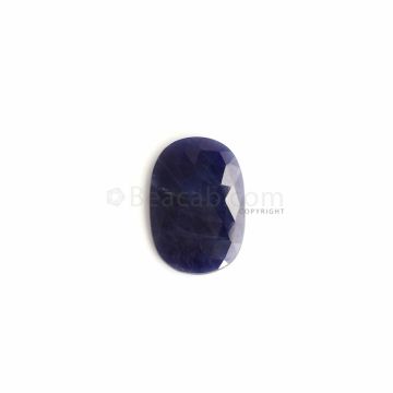 1 Pcs - Blue Sapphire Rose Cut - 13.72 ct. - 24.9 x 16.1 x 3.2 mm (SSL1004)