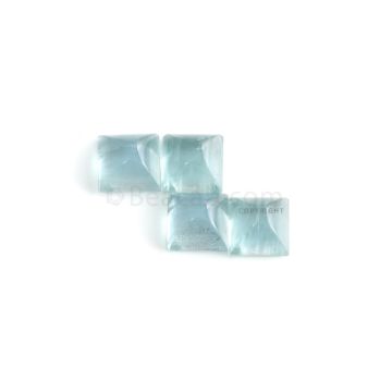 4 Pcs - 11.18 ct. -Medium Blue Aquamarine Sugarloaf Cabochon - 8.1 x 8 x 5.1 mm (AQCAB1025)
