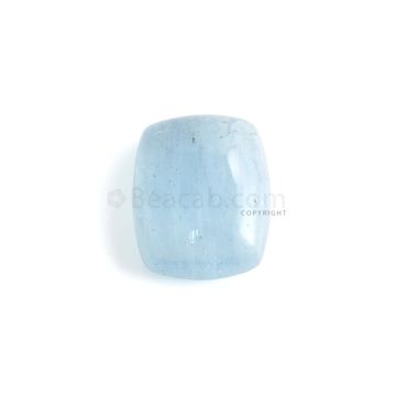 1 Pc - 28.27 ct. -Medium Blue Aquamarine Cushion Cabochon - 22.4 x 18.1 x 8.4 mm (AQCAB1005)