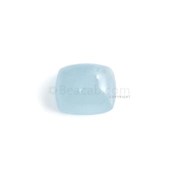 1 Pc - 20.63 ct. -Medium Blue Aquamarine Cushion Cabochon - 17.5 x 15 x 9.4 mm (AQCAB1006)
