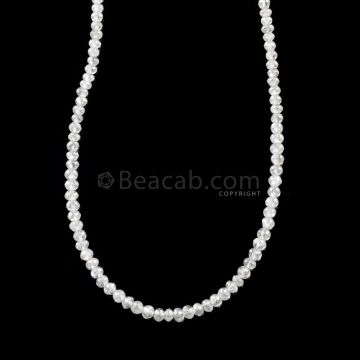 1 Line - 15.4 ct. - White Diamond Faceted Beads - 1.70 to 2.40 mm - 16.5 in. (WDIA1104)