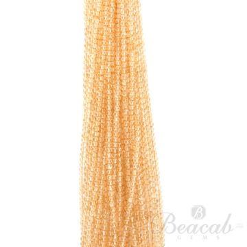 35 Lines of Light Yellow Citrine Plain Beads - 4 mm - 15 in. (CITSB1011)