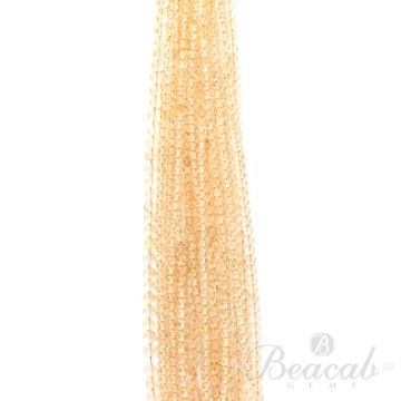 20 Lines of Light Yellow Citrine Plain Beads - 4 to 6 mm - 15 in. (CITSB1012)
