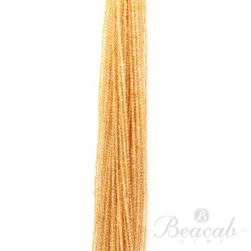 49 Lines of Medium Yellow Citrine Plain Beads - 2.5 mm - 15 in. (CITSB1016)