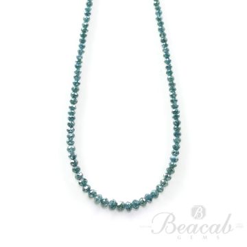 1 Line - 18.72 ct. - Blue Diamond Faceted Beads - 1.5 to 3.2 mm - 15 in. (BLUDB1021)- OOS