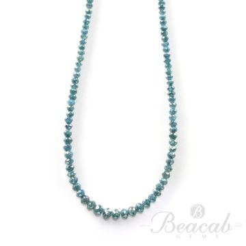 1 Line - 19.20 ct. - Blue Diamond Faceted Beads - 1.5 to 3.5 mm - 15 in. (BLUDB1022)