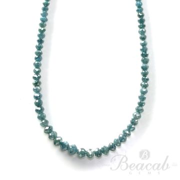 1 Line - 19.11 ct. - Blue Diamond Faceted Beads - 1.5 to 3.5 mm - 15 in. (BLUDB1023)