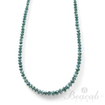 1 Line - 19.22 ct. - Blue Diamond Faceted Beads - 1.5 to 3.5 mm - 15 in. (BLUDB1026)