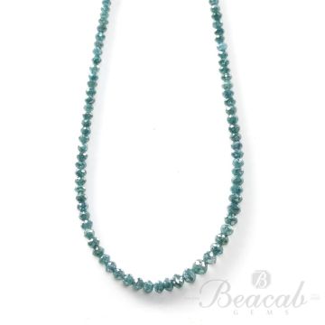1 Line - 19.50 ct. - Blue Diamond Faceted Beads - 1.7 to 3.5 mm - 15 in. (BLUDB1027)