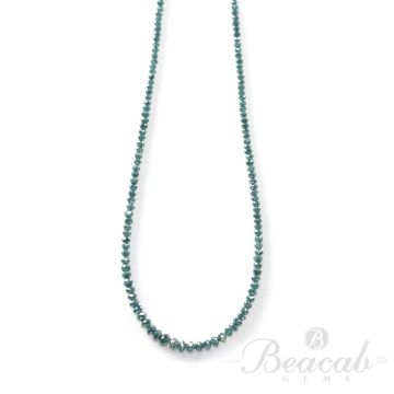 1 Line - 19.01 ct. - Blue Diamond Faceted Beads - 1.5 to 3.5 mm - 15 in. (BLUDB1028)