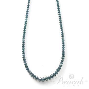 1 Line - 18.80 ct. - Blue Diamond Faceted Beads - 1.5 to 4 mm - 15 in. (BLUDB1030)
