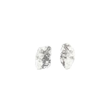 2 Pcs. - 4.22 cts. - Grayish White Diamond Slices - 23.08 x 13.77 x 0.51 mm to 24.27 x 13.19 x 0.52 mm (DS1156)